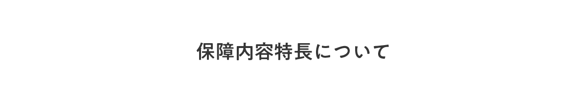 保障内容特長について